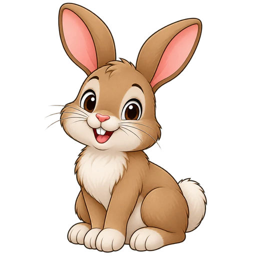 Un lapin blanc aux longues oreilles